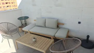 Conjunto Sofá y Mesa Sklum Beige/Marrón