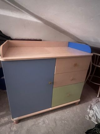 Mueble cambiador infantil