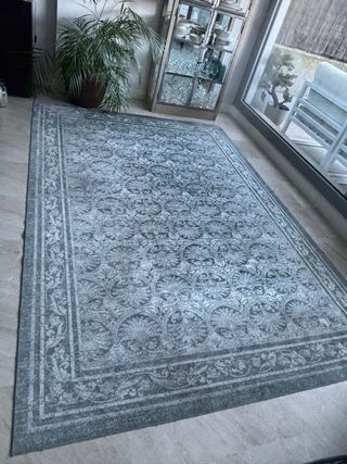 Alfombra Zara Home Vintage Desgastado Gris