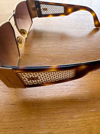 Gafas VALENTINO Vintage Marrón y Dorado