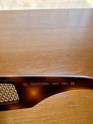 Gafas VALENTINO Vintage Marrón y Dorado