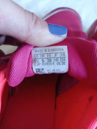 Zapatillas Adidas Niña Rosa Velcro