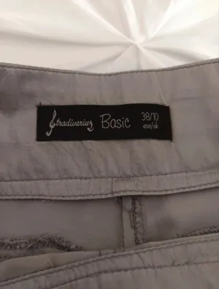 Pantalón Stradivarius Talla M Algodón y Seda