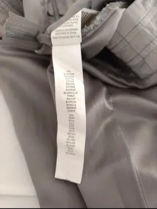 Pantalón Stradivarius Talla M Algodón y Seda