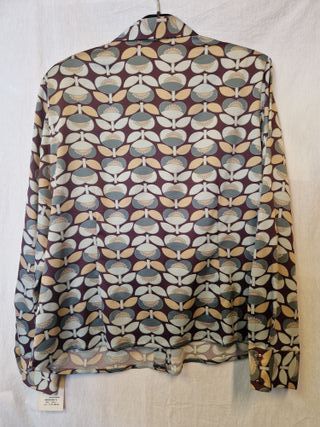 Camisa Estola manga larga estampada