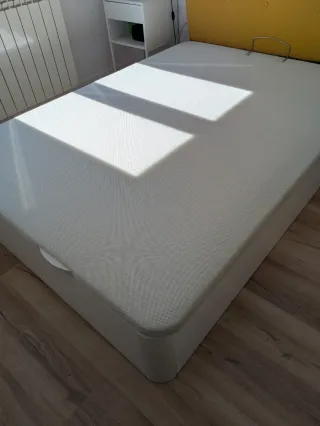 Colchón Flex WBx 300 Gel + Canapé Blanco