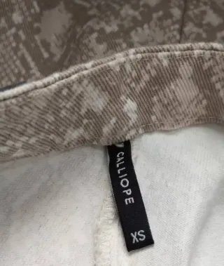 Gonna corta Calliope stampa serpente