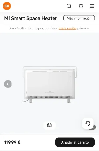 Radiador eléctrico Mi Smart Space Heater