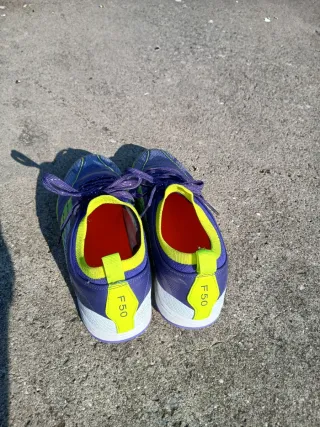 Zapatillas Adidas F50 Morado/Amarillo talla40