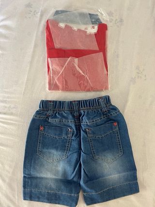 Conjunto polo y vaquero bebé 18 meses