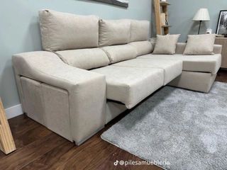 Sofá chaise longue 2,60m gris