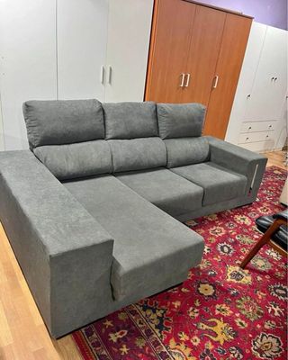 Sofá chaise longue 2,60m gris