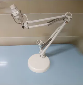 Lámpara flexo arquitecto blanca