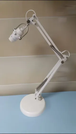 Lámpara flexo arquitecto blanca