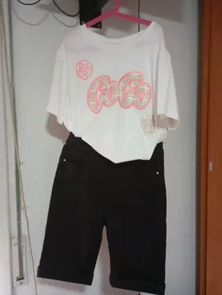 Tejanos cortos negros -5 kilos