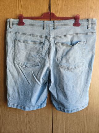 Calções de ganga azuis