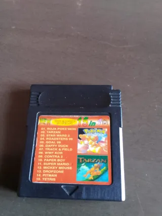 Cartucho 15 en 1 Game Boy (Multijuegos)