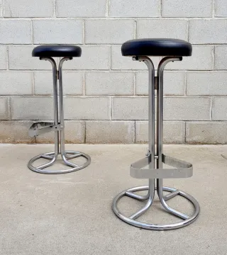 Set de 2 taburetes estilo SPACE AGE.