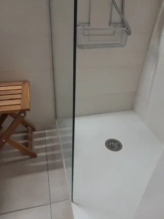 Mampara de ducha cristal y metal