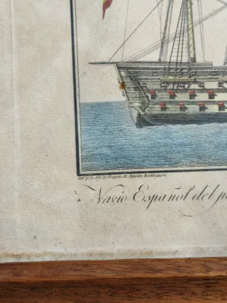 Marcos con grabados náuticos de madera