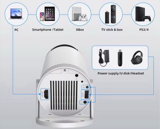 Proyector Inteligente Portátil Blanco