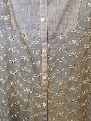 Camisa larga estampada. Vintage