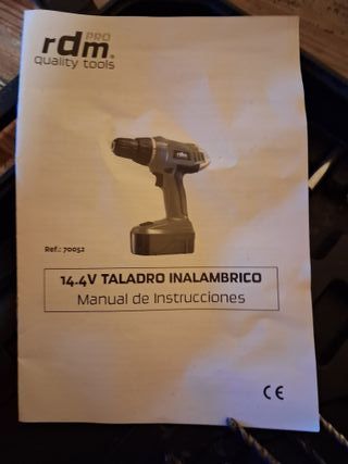 Taladro Atornillador RDM 14,4V con Accesorios
