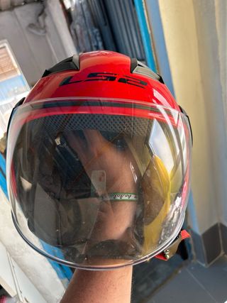 Casco Moto LS2 Airflow Rojo