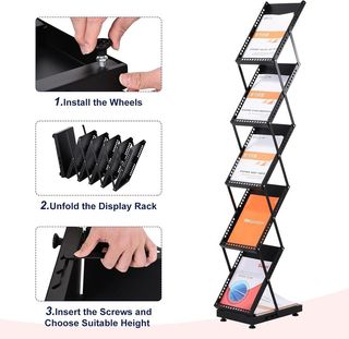 Expositor Revistas Plegable Metal