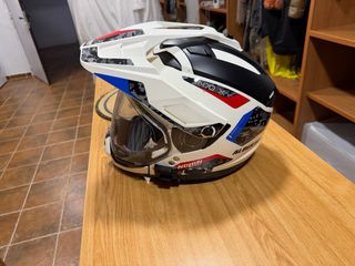 Casco Moto Nolan Enduro Negro/Blanco
