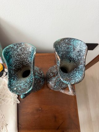 Coppia Vasi Ceramica Cameri Vintage Anni '60