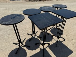 Mesas Altas Hostelería Redondas y Cuadradas