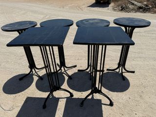 Mesas Altas Hostelería Redondas y Cuadradas