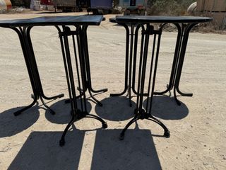 Mesas Altas Hostelería Redondas y Cuadradas