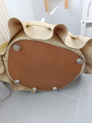 Butaca vintage crema floral