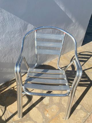 Sillas de aluminio para terraza 20 unidades