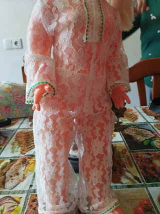 Muñeca antigua de encaje