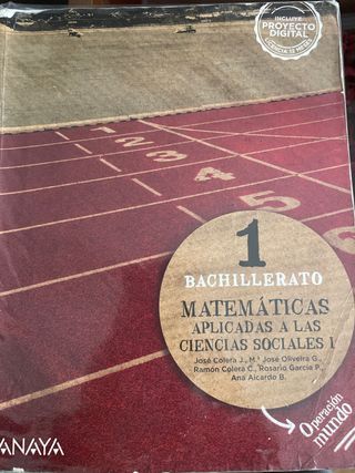 Matemáticas aplicadas a las Ciencias Sociales I.
