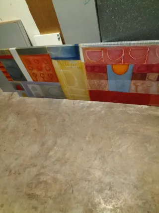 Cuadro moderno abstracto multicolor