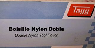 Bolsillo doble portaherramientas Tayg nylon negro