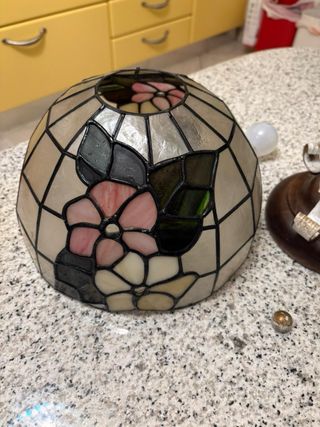 Lampada Tiffany Vetro e Metallo