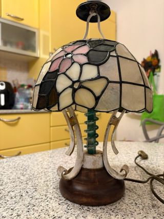 Lampada Tiffany Vetro e Metallo