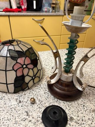 Lampada Tiffany Vetro e Metallo