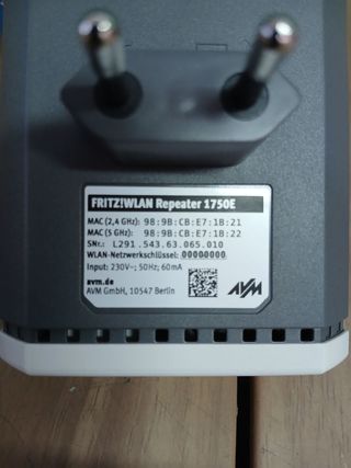 AVM Fritz!WLAN Repeater 1750E repetidor de WiFi