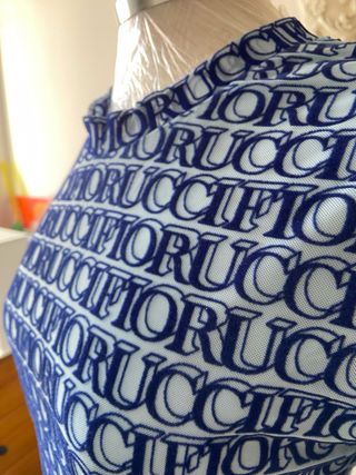 Vestido Fiorucci mini azul talla L