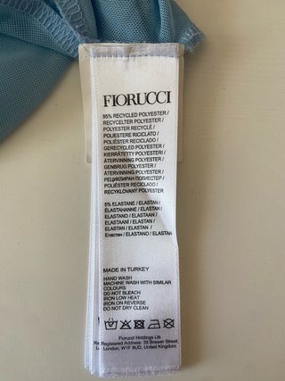 Vestido Fiorucci mini azul talla L