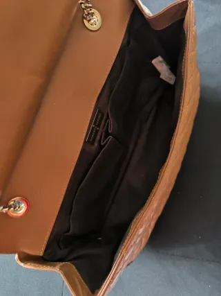 Bolso Piel Roberto Verino Camel Cadena Dorada