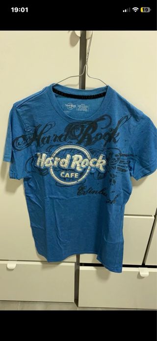 Maglietta Hard Rock Cafe Uomo Blu Taglia S