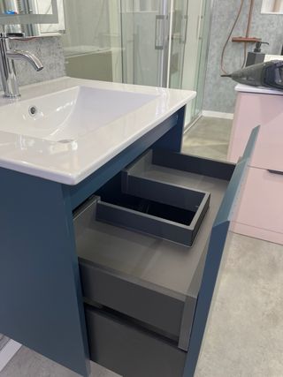 Mueble de baño 60cm azul
