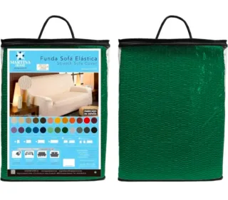 Funda elástica sofá 2 plazas verde
